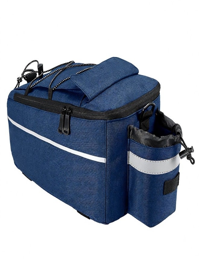 B-SOUL Insulated Trunk Cooler Bag Cycling Bicycle Rear Rack Storage Luggage Bag Reflective MTB Bike Pannier Bag Shoulder Bag - Image 3
