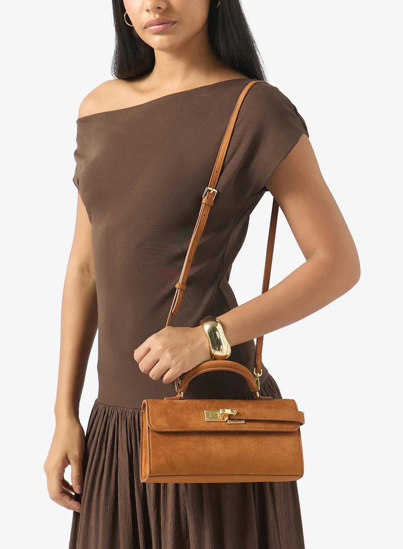 JW PEI Keyla Faux Suede Top Handle Mini Bag