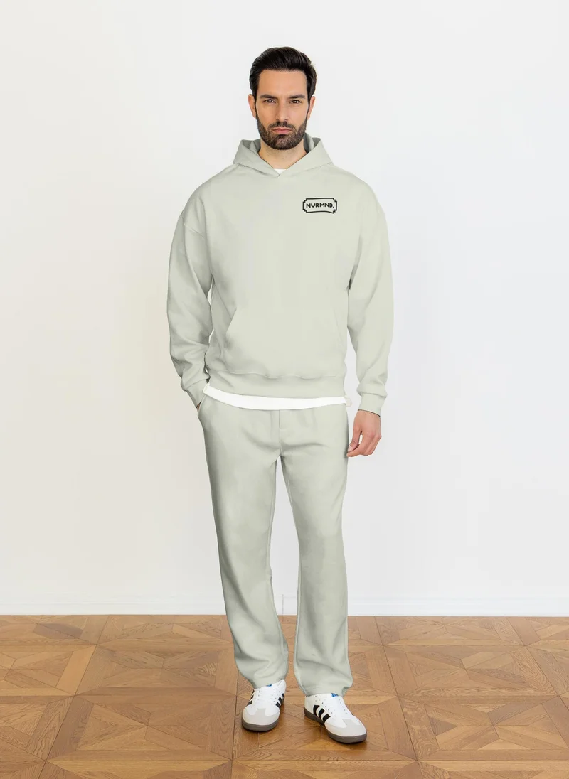 Shapes Grey DETAIL PRINTED HOODIE for Men | Best Price UAE