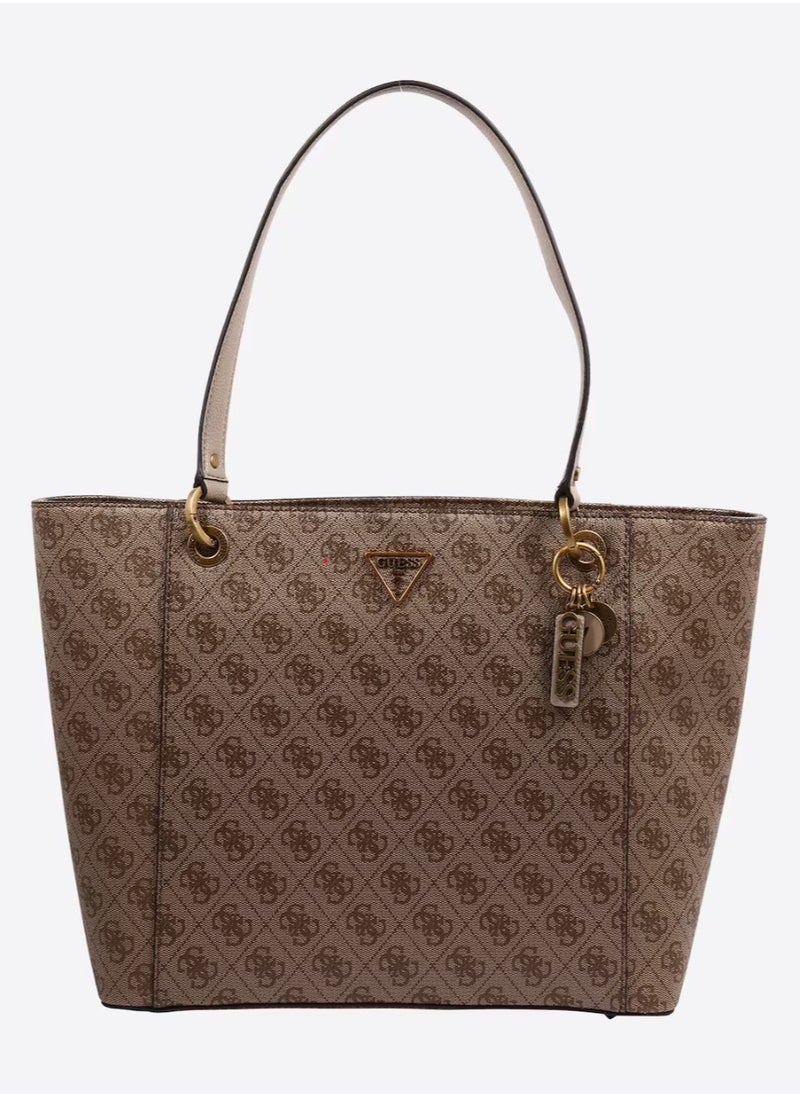 GUESS Guess women's shoulder shopper tote bag noelle 4g logo  - Image 1