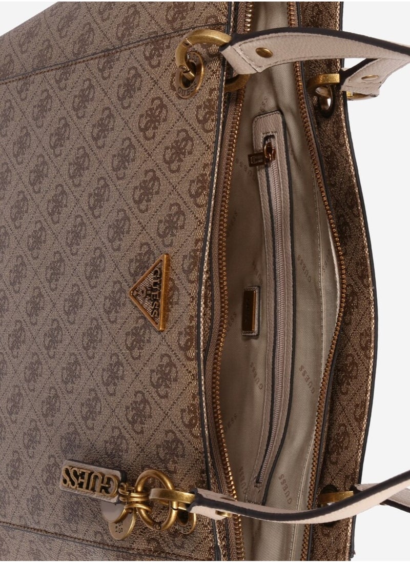 GUESS Guess women's shoulder shopper tote bag noelle 4g logo  - Image 3