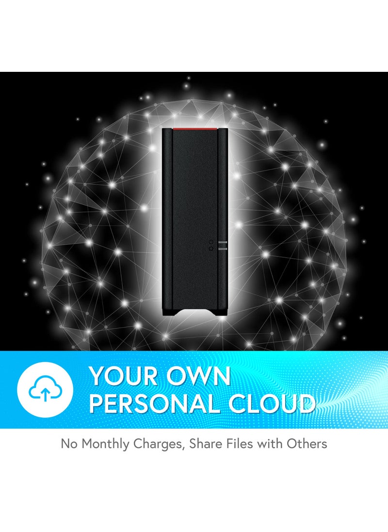Buffalo BUFFALO LinkStation 210 2TB 1-Bay NAS Network Attached Storage with HDD Hard Drives Included NAS Storage That Works as Home Cloud or Network Storage Device for Home  - Image 2