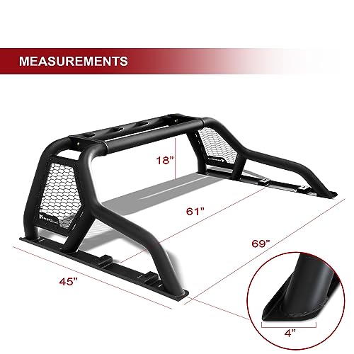 Armordillo CR1 Chase Rack for 1/2 Ton Full Size Truck|Roll Bar LED Light mounts|7180338 CR1/CR-1 09-23 F-150/07-23 Silverado 1500/07-23 Sierra 1500/07-23 Tundra/04-23 Titan/Titan XD - Image 2