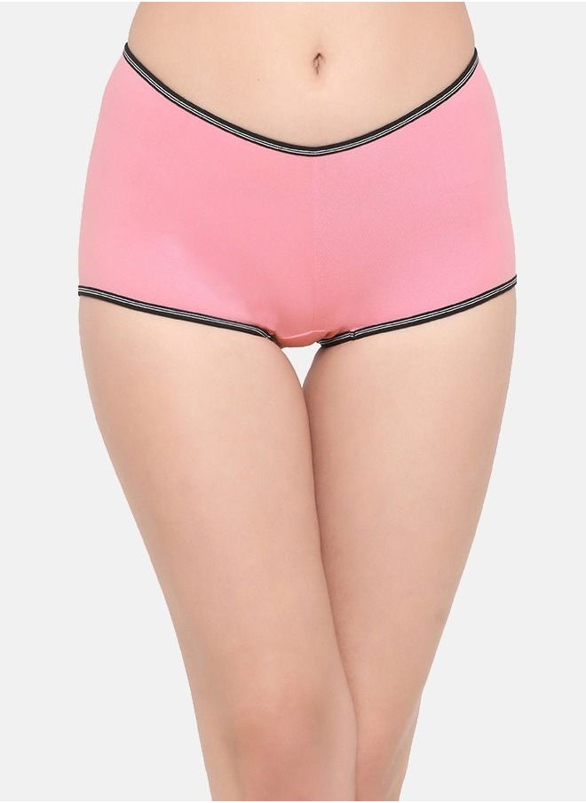 Clovia - Clovia Pack Of 3 Cotton Mid Waist Boyshorts - Image 1