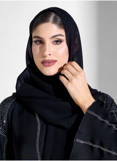Khizana Abaya With Embellishment & Sheila  - Image 4