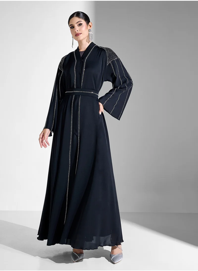 Khizana Abaya With Embellishment & Sheila