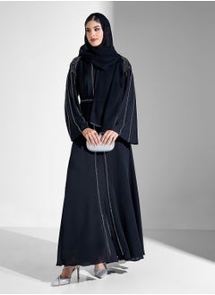 Khizana Abaya With Embellishment & Sheila  - Image 5