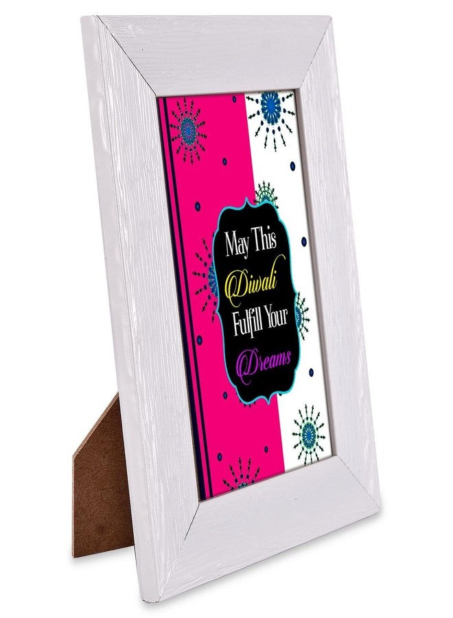 Alwaysgift May This Diwali Fulfill Your Dreams 2 Diyas, Ladies Wallet, Smiley Keychain, & Quotation Photo Frame Gift Set - Image 2