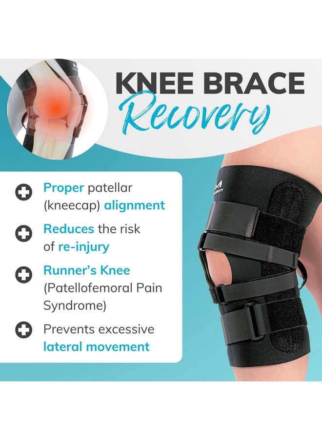BraceAbility J Patella Knee Brace - Lateral Patellar Stabilizer with Medial and J-Lat Support Straps for Dislocation, Subluxation, Patellofemoral Pain, Left or Right Kneecap Tracking (M) - Image 3