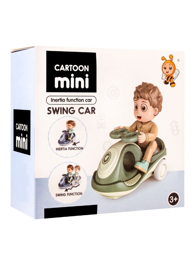 Cartoon Scooter Toy with Inertia & Swing Function, Cartoon Boy Riding Tricycle, Multicolor - Image 5