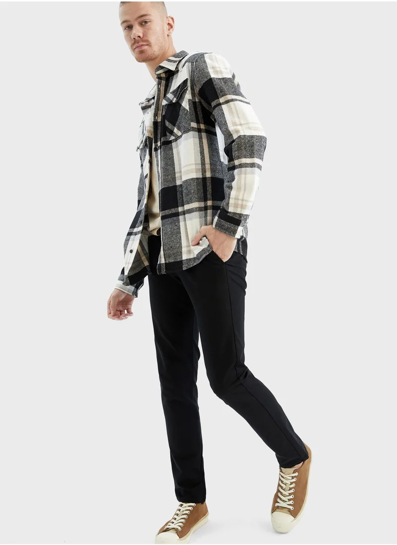 DeFacto Essential Slim Fit Trousers