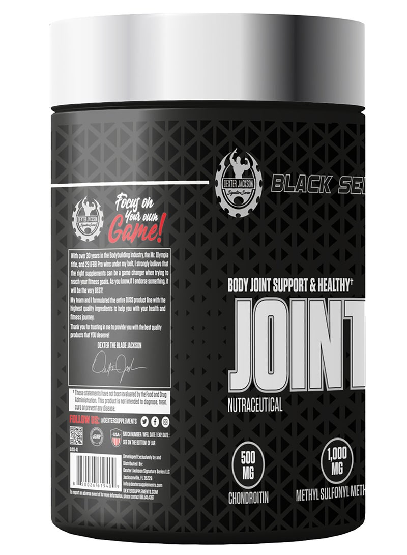 DEXTER JACKSON Black Series Joint Support 90 Tablets - Advanced Joint Health Formula (90 Tablets, 30 Servings) - Image 2