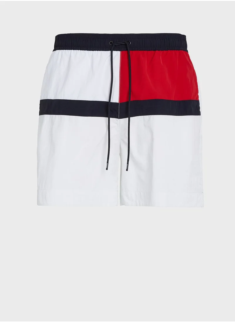 TOMMY HILFIGER Logo Drawstring Swim Shorts