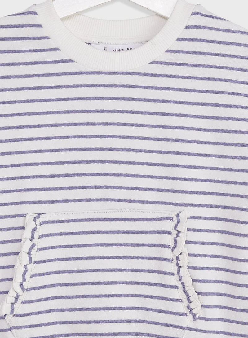 MANGO Infant Striped Sweatshirt