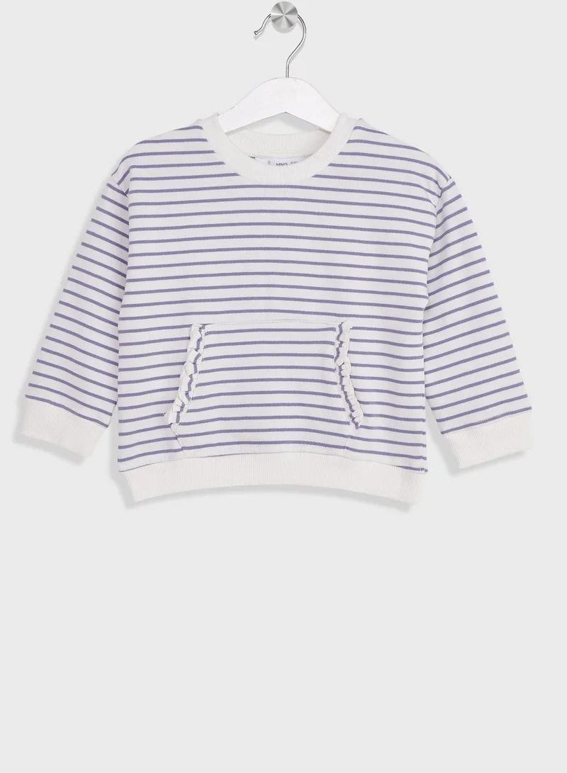 MANGO Infant Striped Sweatshirt