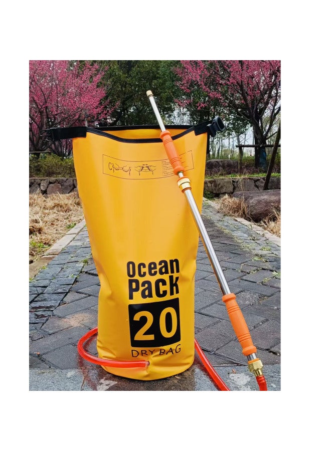 Generic Water Splashing High Pressure Water Gun Water Bag Water Fight Artifact Large Capacity Water Bag Waterproof Bag Bucket Bag Drifting Water Gun Wholesale-Color:Green  - Image 4