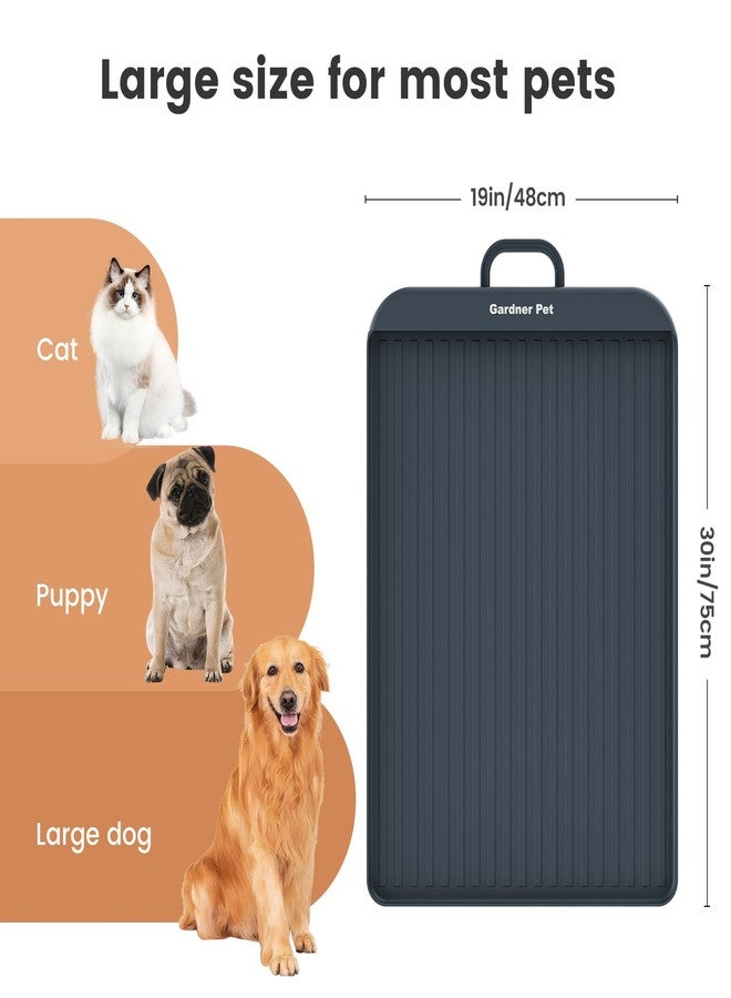 Gardner Pet Silicone Cat & Dog Food Water Mat for Floors Waterproof Anti-Slip Dog Bowl Large Mats for Food and Water to Prevent Spills - Image 4
