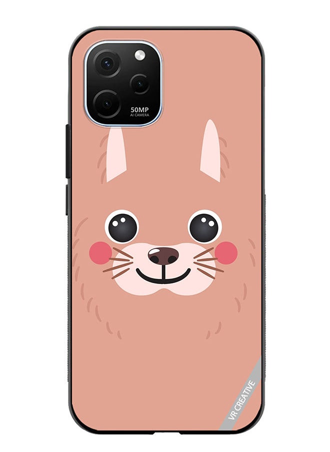 VR CREATIVE Protective Case Cover For Huawei Enjoy 50z Lama Cartoon Face Design Multicolour  - Image 1