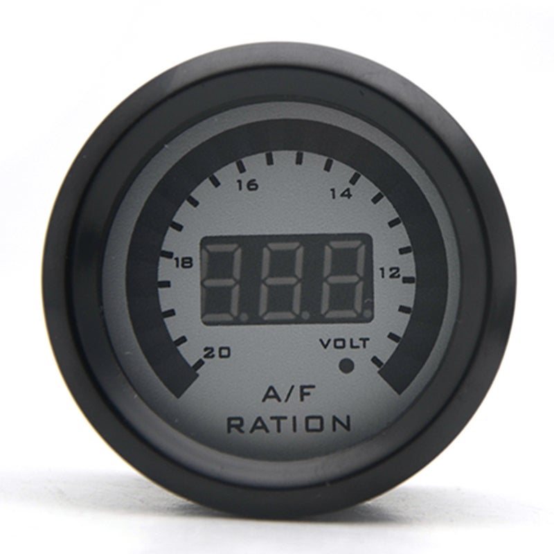 Digital Air Fuel Ratio Gauge Kit 52mm/2in 2-In-1 Car Meter Accurate Easy To View - High-Quality Durable Anti-Aging Plastic for 12.0V Motorcycle Car Truck Gasoline Engine - Image 2
