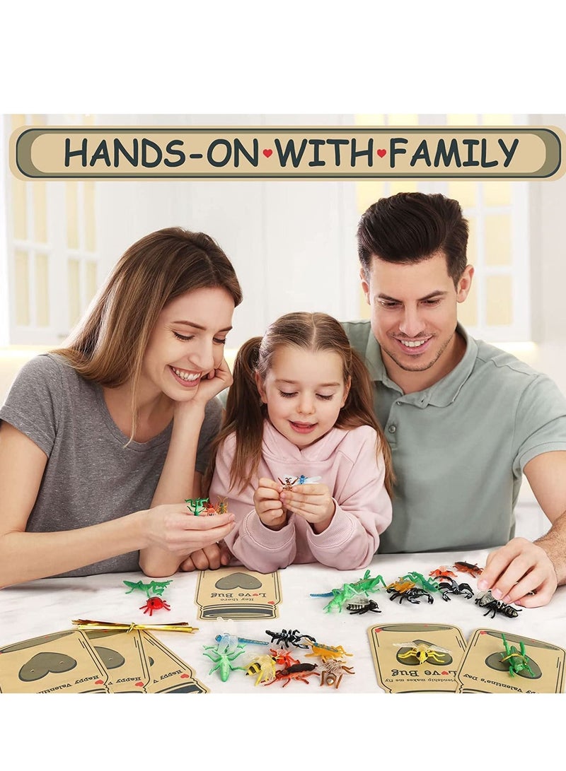 SYOSI Kids Day Cards 30 Pack Day Cards for Kids School Classroom Day Gifts for kids Bug Toy for Boys Girls Kids Exchange Gift Card for Party Favors - Image 2