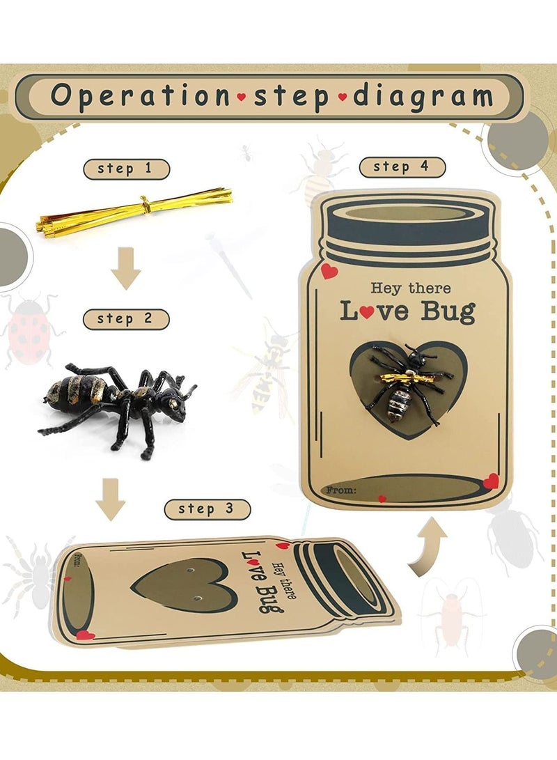 SYOSI Kids Day Cards 30 Pack Day Cards for Kids School Classroom Day Gifts for kids Bug Toy for Boys Girls Kids Exchange Gift Card for Party Favors - Image 5