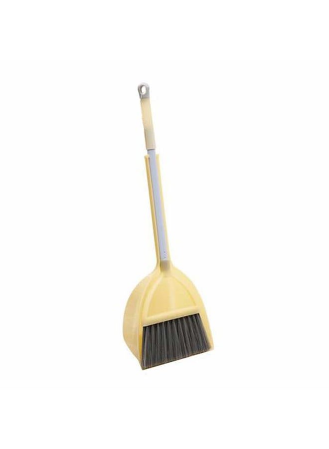 Xifando Mini Broom with Dustpan for Kids,Little Housekeeping Helper Set (Light Yellow) - Image 1