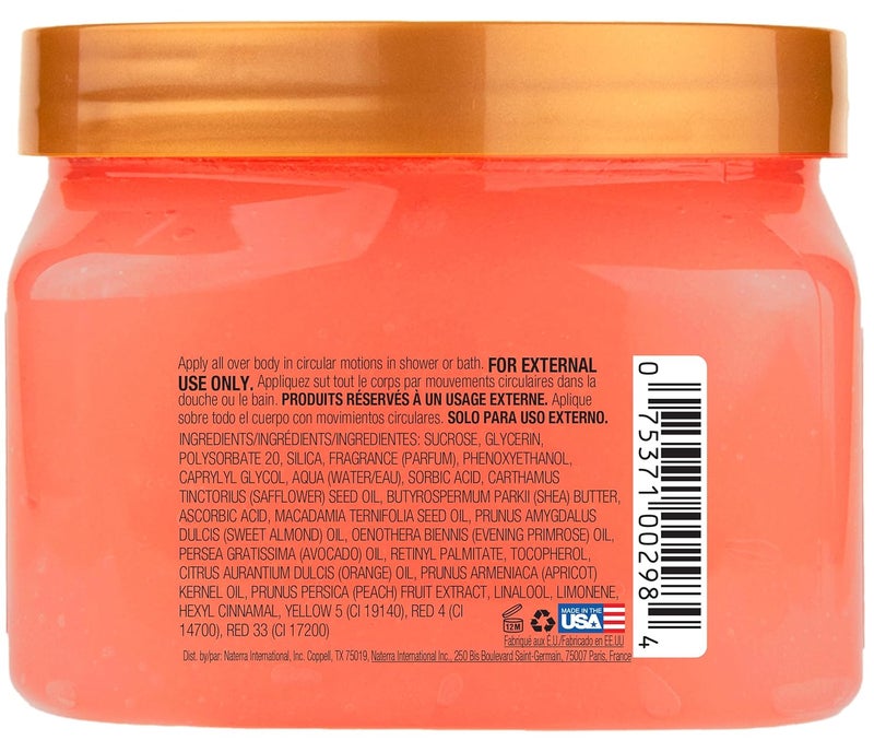 Treehut Peach Sorbet Shea Sugar Scrub, Exfoliating, Hydrating & Moisturizing Body Scrub with Shea Butter & Nourishing Essential Oils, Smooth & Soften Skin, 18 oz - Image 4