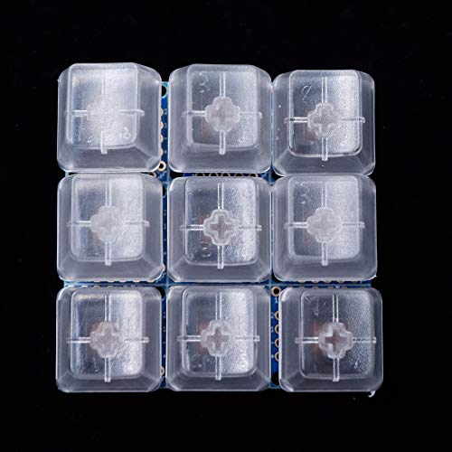 Treedix Key Switch Breakout Prototype PCB Board with 5 Pins Black Switches Key Click with R2 Keycap Compatible with Mechanical Keyboard(Packaged 9 sets) - Image 2