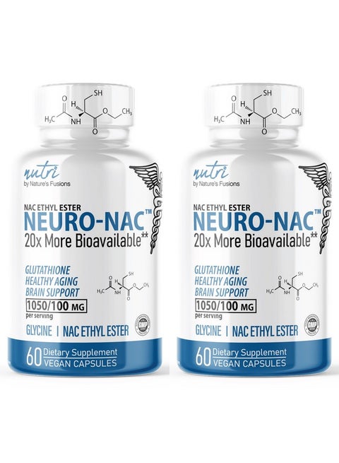 nac or liposomal glutathione Health & Household Neuro Nac Supplement N-Acetyl Cysteine Ethyl Ester (2  Pack)- 20X More Bioavailable Than Nac 600 Mg - Boost Glutathione 10X More  Than Liposomal Glutathione