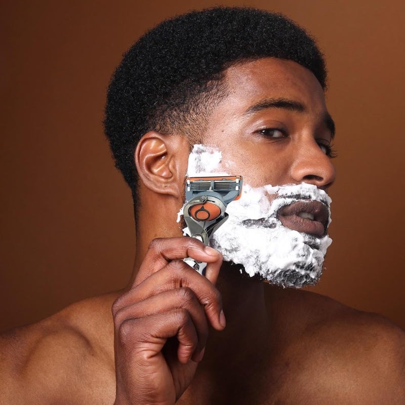 GBS Flex Ball Handle Shaving Razor – All Chrome Long Handle Razor with Flex Pivot Technology & Diamond Knurled Grip for Men’s Precision Shaving - Image 4