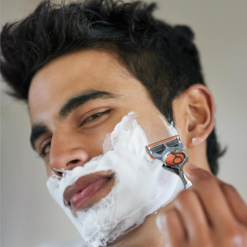 GBS Flex Ball Handle Shaving Razor – All Chrome Long Handle Razor with Flex Pivot Technology & Diamond Knurled Grip for Men’s Precision Shaving - Image 3