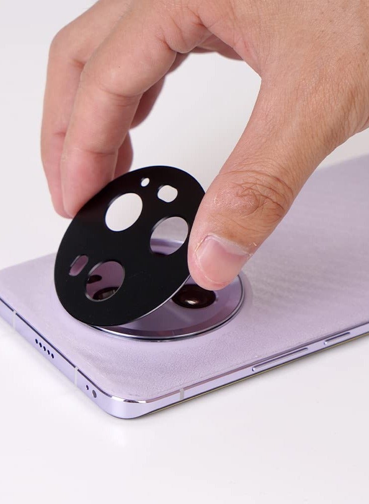 ايبيويند واقي شاشة لهاتف Honor Magic 5 Pro 5G 6.81 بوصة مع قطعتين من واقي عدسة الكاميرا المرن من مادة TPU وقطعة واحدة من فيلم ألياف الكربون الداعم وقارئ بصمات الأصابع سهل التركيب - Image 4