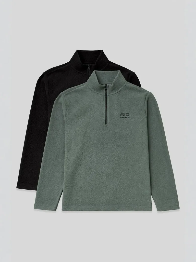 تومي لايف TOMMY Men's Half-Zip Plush Sweatshirt