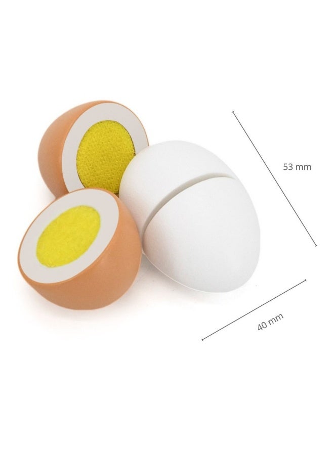 Viga Wooden Eggs to Cut Set for Kids Aged 3 and Up – 6-Piece Pretend Play Food with Carton – Safe Wooden Toy for Roleplay and Learning - Image 5