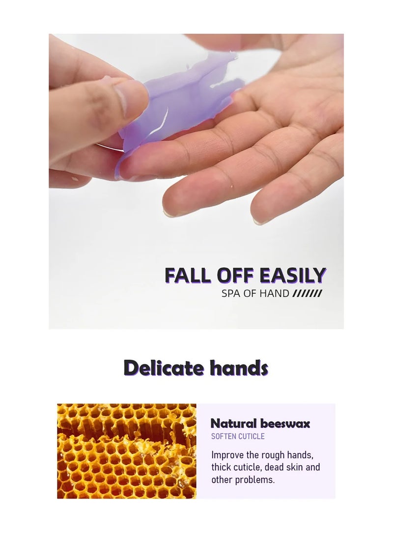 brunson Paraffin Wax Gloves for Hand Manicure Nourishing Gloves Paraffin Wax For Moisturizing Hydrating Hands Scented Disposable Microwaveable Thermal Therapy Soft Smooth Deeply Hydrates Wax Therapy - Image 4