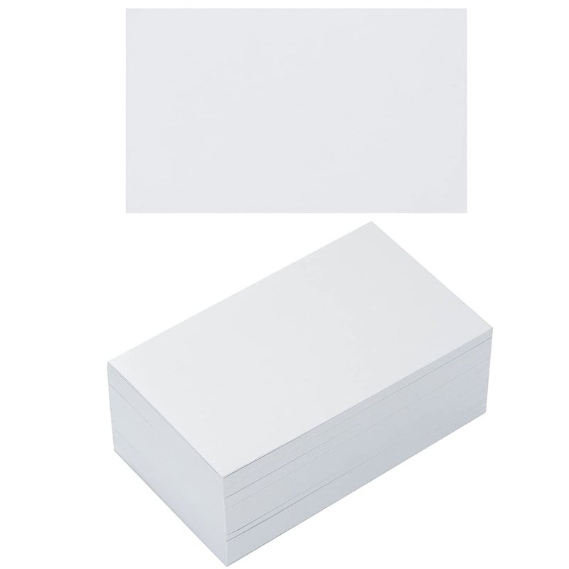 Topeen 100 Pack Thick Paper Cardstock Blank Heavy Cards Stock for Invitations, Greeting Cards Making, Postcards, Photos, 250GSM Thick Paper (White, 3x5 inches) - Image 1
