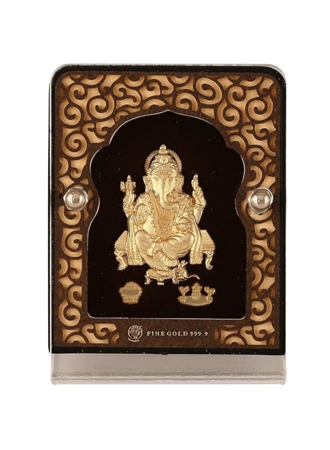 خشبو جويلز تمثال غانيش من الذهب الخالص عيار 24 قيراطًا - Image 1