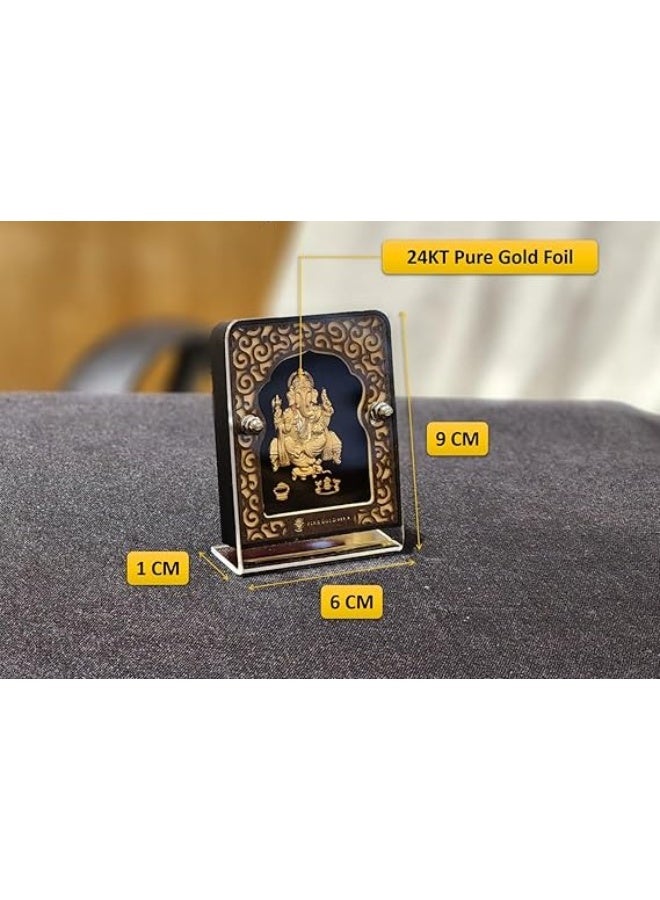 خشبو جويلز تمثال غانيش من الذهب الخالص عيار 24 قيراطًا - Image 2