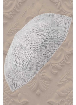 Hızırım Woven Knitted Patterned Skullcap Quality Prayer Cap  - Image 1
