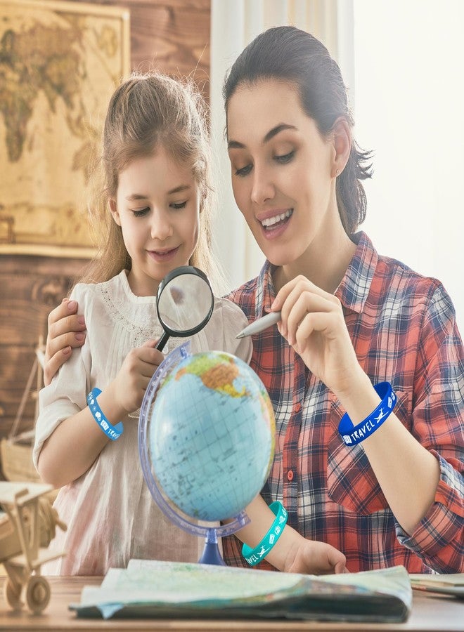 كوبا بلاي أساور مطاطية من كوبا بلاي بتصميم رحلات ومغامرات، 24 قطعة بالجملة، رحلة سعيدة، فلتبدأ المغامرة، في انتظار الرحيل، لوازم حفلات التقاعد، زينة، أساور معصم سيليكون لحفلات استقبال المولود، هدايا الحفلات - Image 3