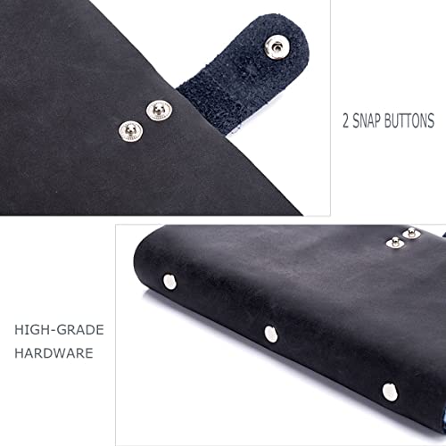 boshiho Leather Credit Card Holder Business ID Card Case Book Style 90 Count Name Card Holder Book (Blue) - Image 5