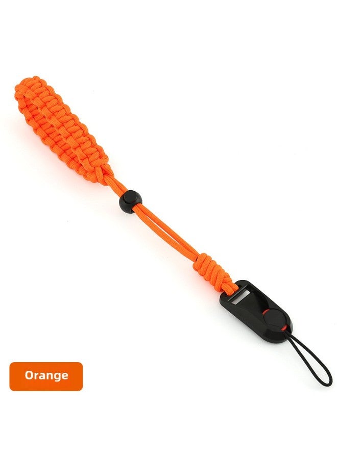 JN Geno Pure Hand Woven Camera Wrist Strap Adjustable Lanyard For Canon Sony Nikon Quick Release Hand Rope-Colour:Bj-06 Hand Rope Orange - Image 1