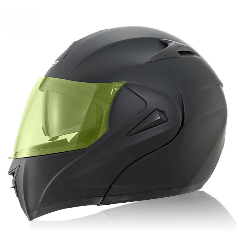 Generic VIRTUE Electric Helmet DOT Off-Road Dual Visor Sub-night brightening mirror 