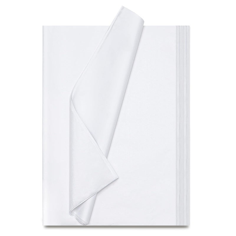 Simetufy White Tissue Paper for Gift Bags 115 Sheets of 14 x 20 Inches White Wrapping Paper Gift Wrapping Tissue Paper Bulk for Crafts Holiday Birthday Christmas Party Decor and DIY Crafts