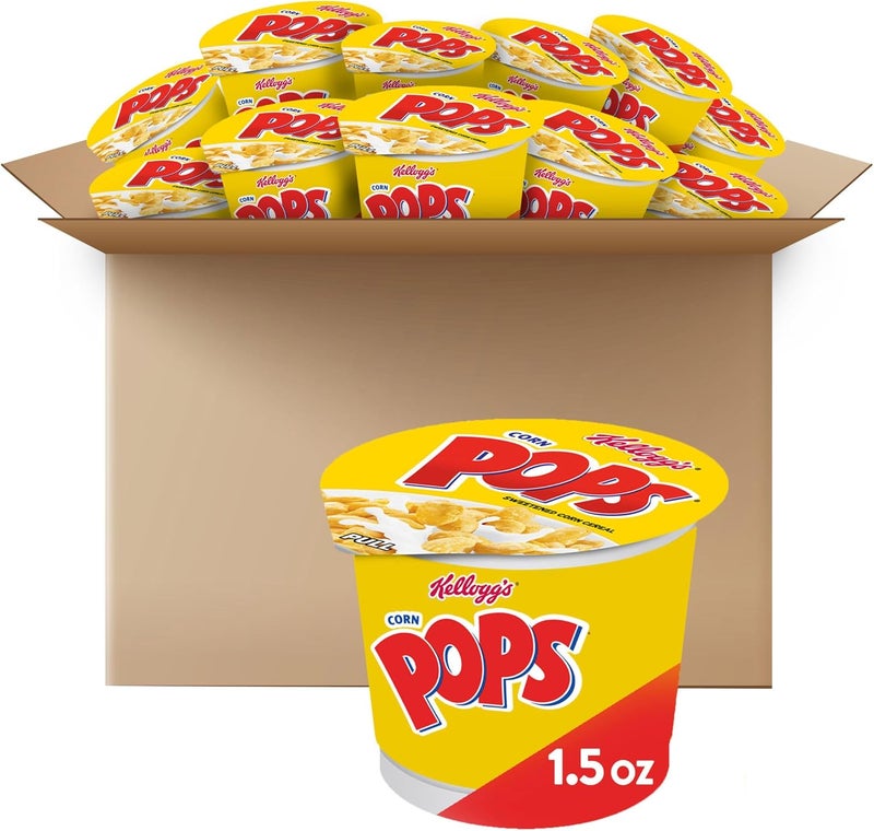 Kellogg's Corn Pops Cereal Cups - 12 Pack - Image 1