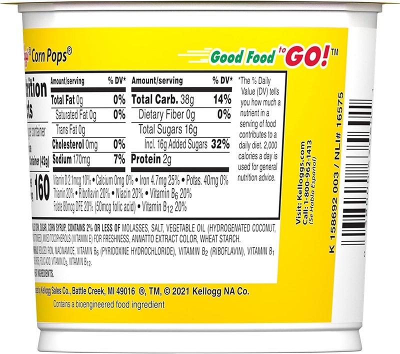 Kellogg's Corn Pops Cereal Cups - 12 Pack - Image 3