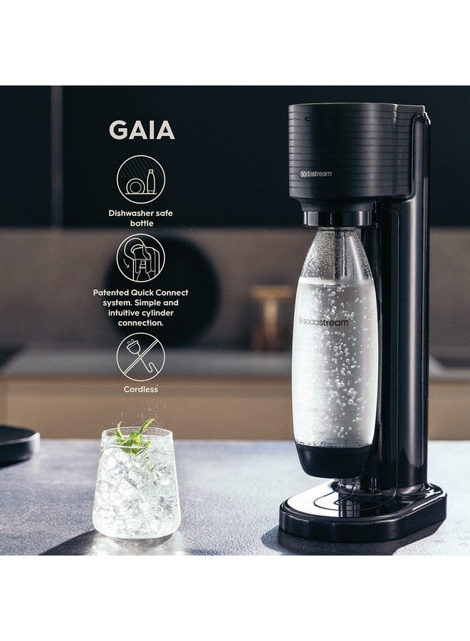 SodaStream صودا ستريم غايا صانع المياه الغازية، أسود - Image 3