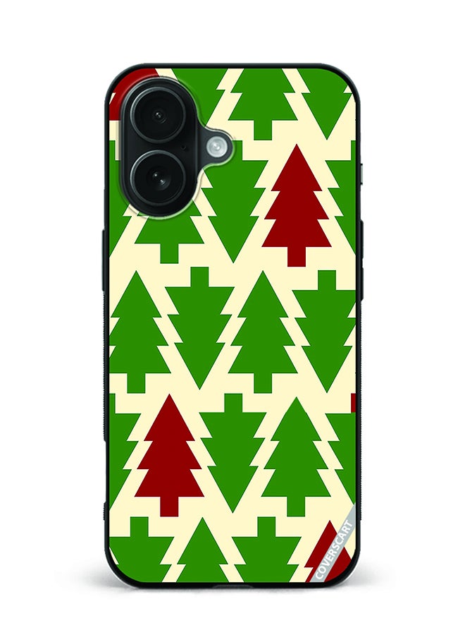 COVERSCART Protective Case Cover For Apple iPhone 16 Plus Christmas Tree Design Multicolour