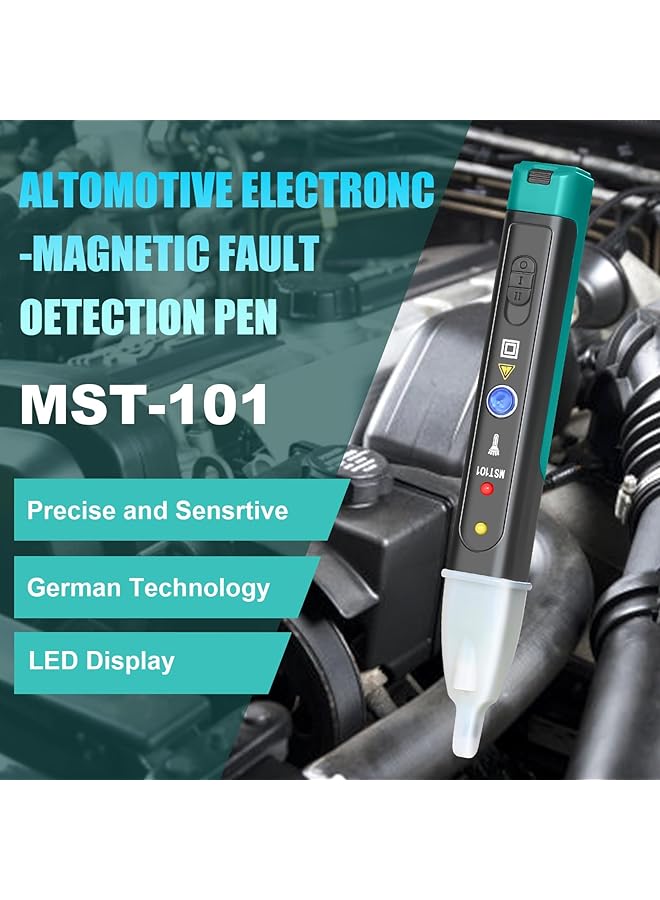 KASTWAVE Ignition Coil Tester Tool, Automotive Electronic Faults Detector, Car Spark Tester And Voltage Tester Pen, Spark Tester Pen With Led Display & Two Batteries - Image 2