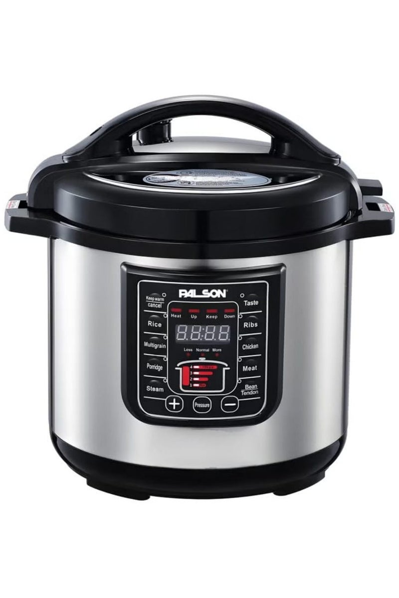 PALSON Electric Pressure Cooker 10L, 10L capacity for large meal preparations, Non-stick aluminum inner pot, Silver - 40036 - Image 1